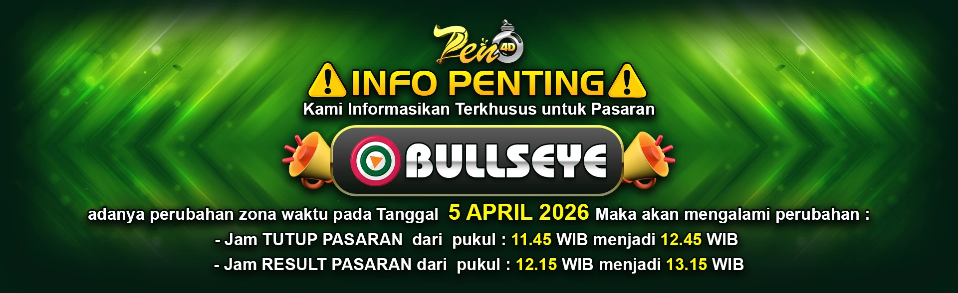 Perubahan Jadwal Result