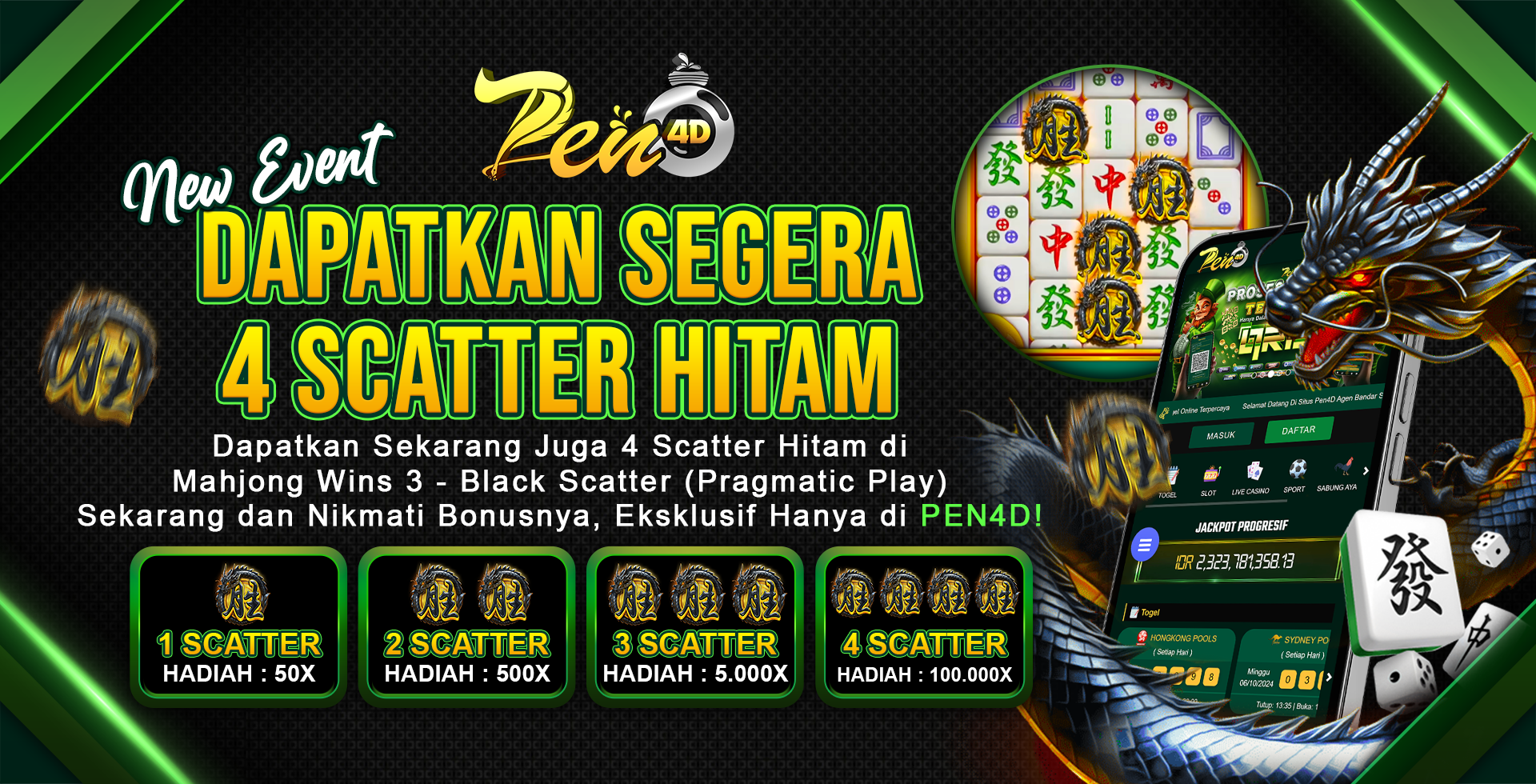 scatter hitam